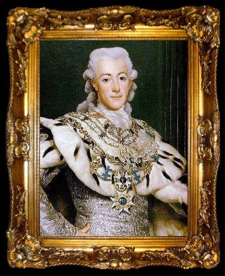 framed  Alexander Roslin Gustavus III of Sweden, ta009-2